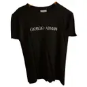 Black Viscose T-shirt Giorgio Armani