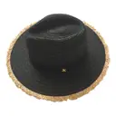 Black Wicker Hat ETOILE CORAL