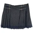 Wool mini skirt Galliano