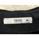 Wool straight pants Prada
