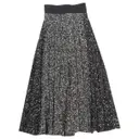 Black Wool Skirt Celine