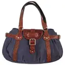 Blue Cloth Handbag Idole Longchamp
