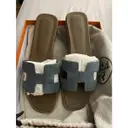 Buy Hermès Oran cloth sandals online
