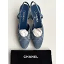 Slingback cloth sandal Chanel