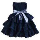 Blue Cotton Dress Abercrombie & Fitch