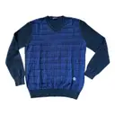Blue Cotton Knitwear & Sweatshirt Balmain