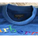 Buy Burberry Blue Cotton Knitwear & Sweatshirt online