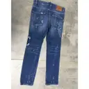 Buy Dsquared2 Blue Cotton Trousers online