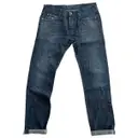 Blue Cotton Jeans Evisu
