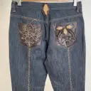 Blue Cotton Jeans Fendi