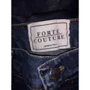 Blue Cotton Jeans Forte Couture