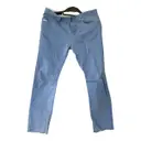 Blue Cotton Jeans Gucci - Vintage