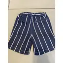 Buy Il Gufo Blue Cotton Shorts online