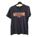 Blue Cotton T-shirt Moschino
