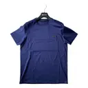Blue Cotton T-shirt Prada