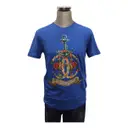Buy Roberto Cavalli Blue Cotton T-shirt online