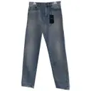 Blue Cotton Jeans Saint Laurent