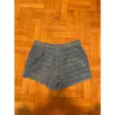 Buy Sandro Blue Cotton Shorts online