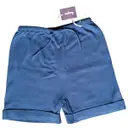 Blue Cotton Shorts Maloup