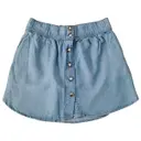 Blue Cotton Skirt Sandro