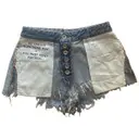Blue Cotton Shorts Unravel Project
