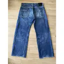 Buy Yohji Yamamoto Blue Cotton Jeans online