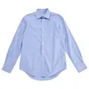 Blue Cotton Shirt Yves Saint Laurent