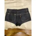 Buy Yves Saint Laurent Blue Denim - Jeans Shorts online