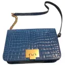 Leather handbag Azzurra Gronchi