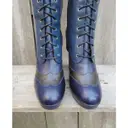Leather boots Bally - Vintage