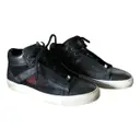 Leather high trainers Brioni