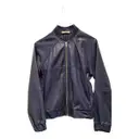 Leather biker jacket Bruuns Bazaar