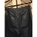 Leather slim pants Celine - Vintage