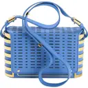 Blue Leather Handbag Emanuel Ungaro