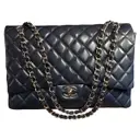 Blue Leather Handbag Chanel