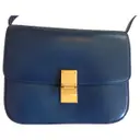 Blue Leather Handbag Classic Celine