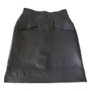Leather mid-length skirt Loewe