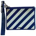 Leather clutch bag Off-White
