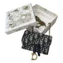 Buy Dior Saddle rectangular linen crossbody bag online