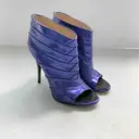 Buy Giuseppe Zanotti Patent leather open toe boots online