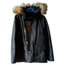 Blue Polyester Coat Woolrich