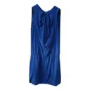 Blue Silk Dress Maje
