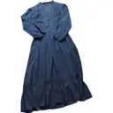 Blue Silk Dress Comptoir Des Cotonniers