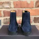 Valentino Garavani Blue Suede Boots for sale