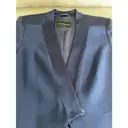 Blue Synthetic Jacket Emporio Armani