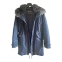 Blue Synthetic Coat Woolrich