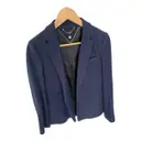 Blue Tweed Jacket Massimo Dutti