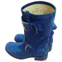 Blue Velvet Ankle boots Geronimo Free Lance