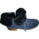 Blue Velvet Ankle boots La Botte Gardiane