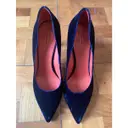 Santoni Velvet heels for sale